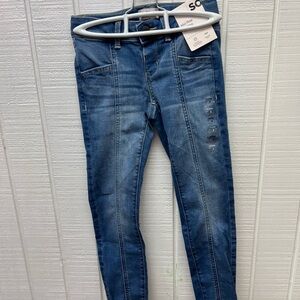 Kohl’s SO Girls Sz 8 Jeggings NWT Mid-Rise Denim Blue Jeans NEW Casual Stretch